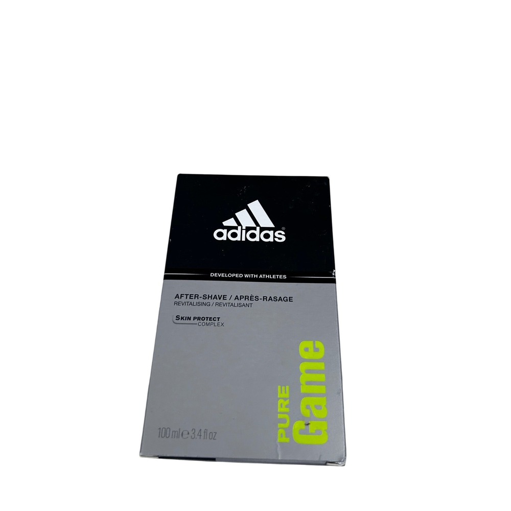 Adidas After Shave 3.4oz Grey Pure Game Skin Protect Mens